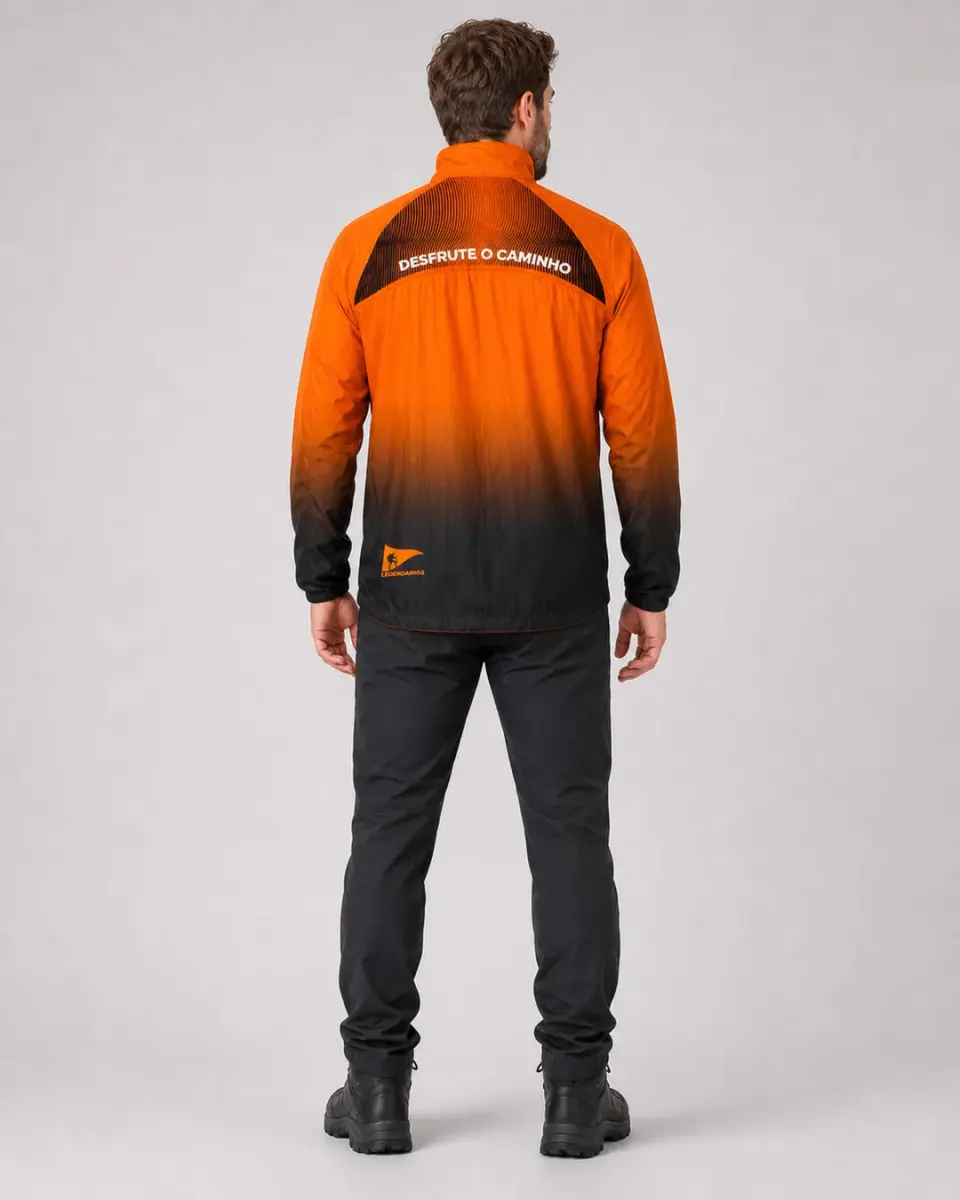 Corta vento Laranja Degrade — foto 5