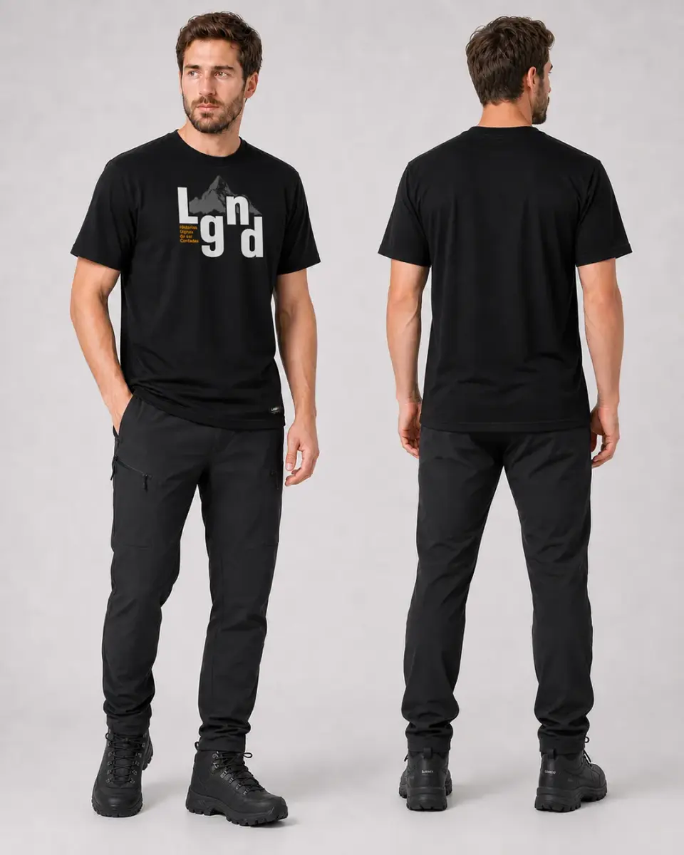 Camiseta Meia Malha (Preto)