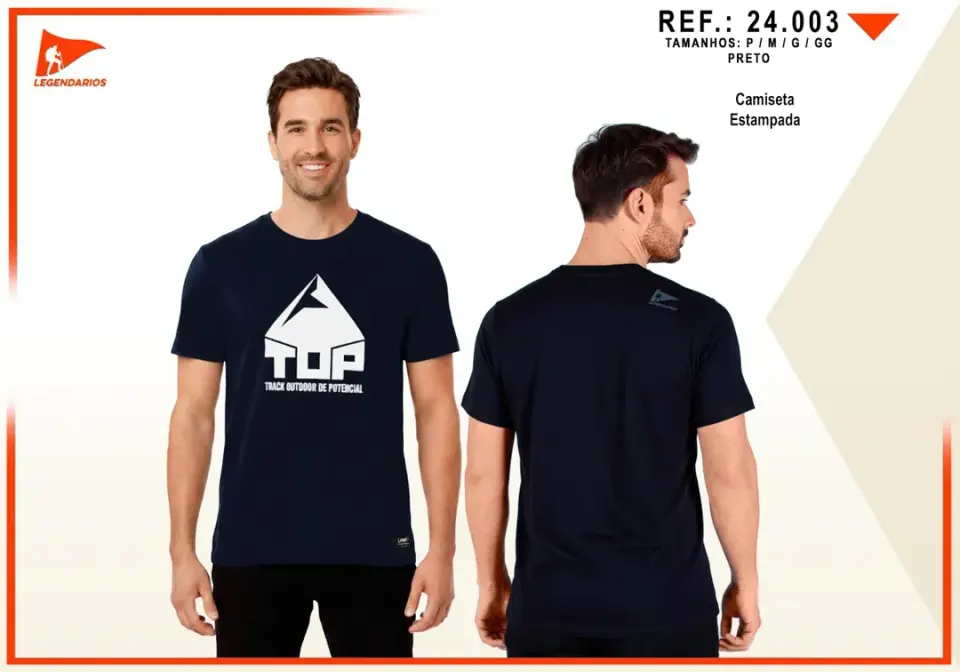 Camiseta Estampa Top Legendários