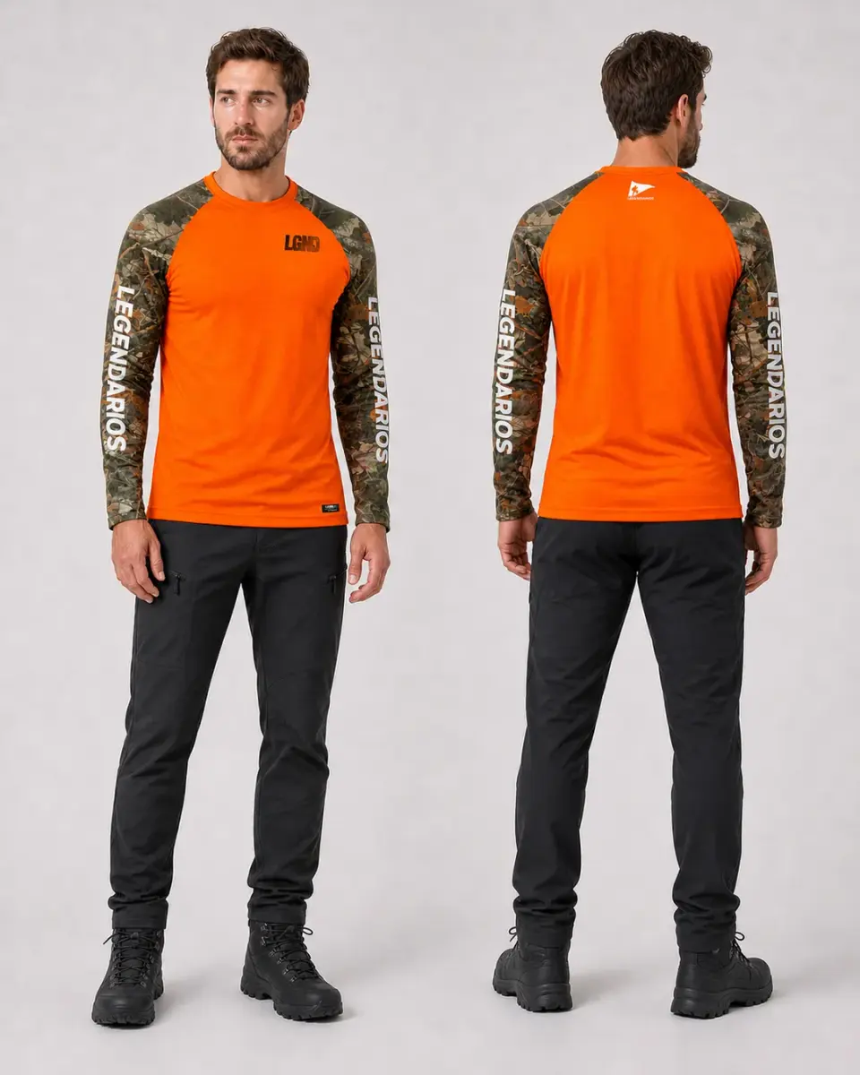 Camiseta Manga Longa Camuflado