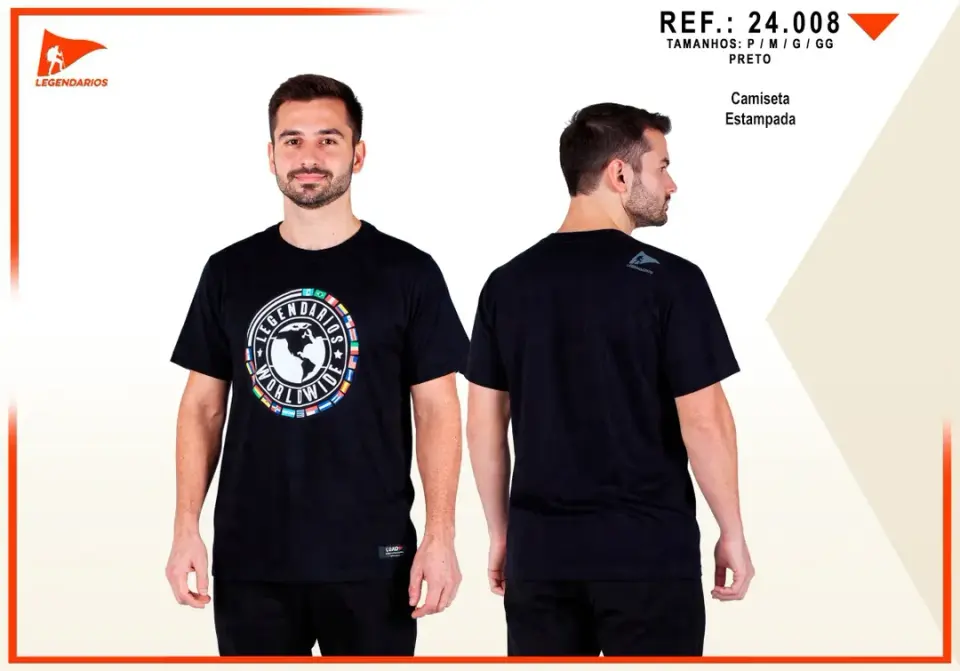 Camiseta Estampa Países