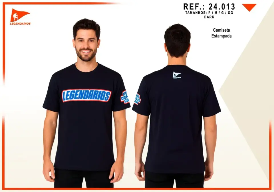 Camiseta Estampa Legendário — Dark