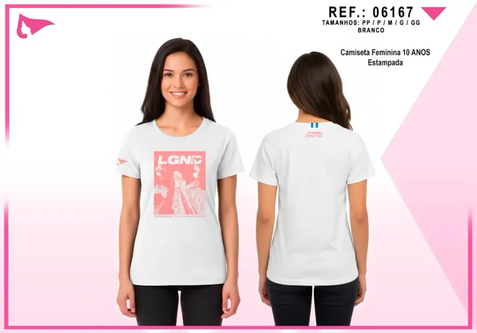 Camiseta Fem. 10 anos