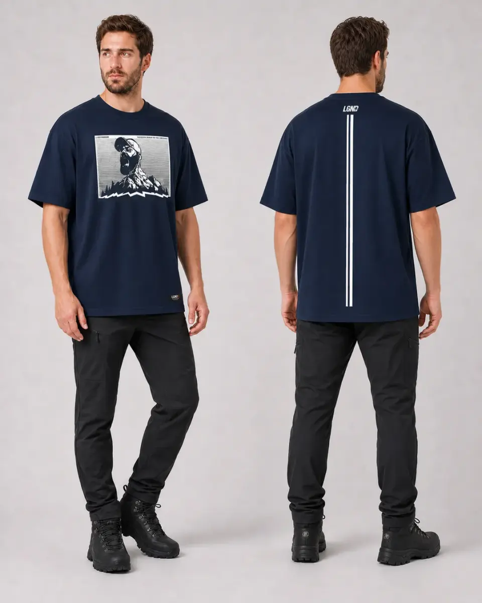 Camiseta Meia Malha — Marinho