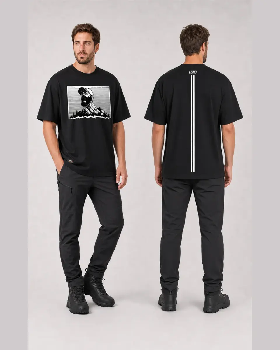 Camiseta Meia Malha — Preto