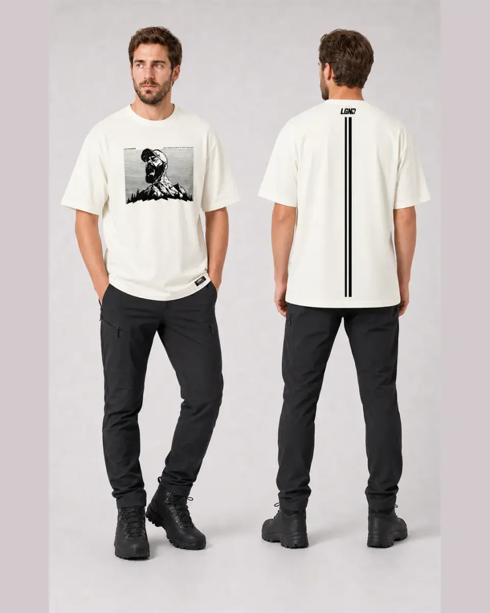 Camiseta Meia Malha — Off White