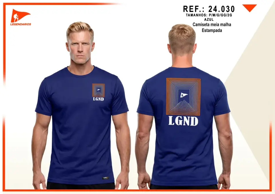 Camiseta Meia Malha (2) — Marinho