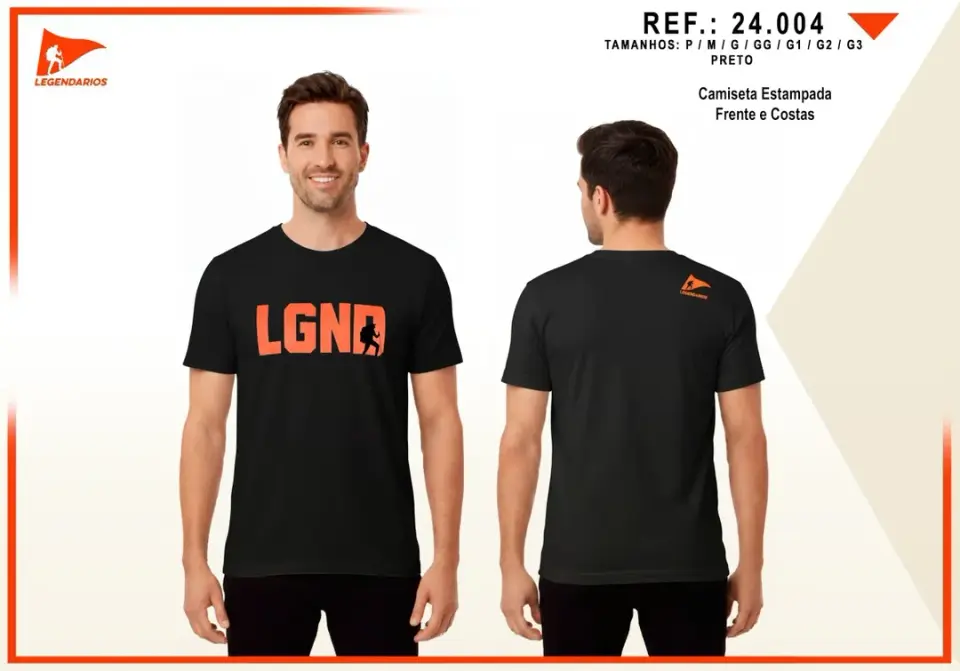 Camiseta LGND — Preto