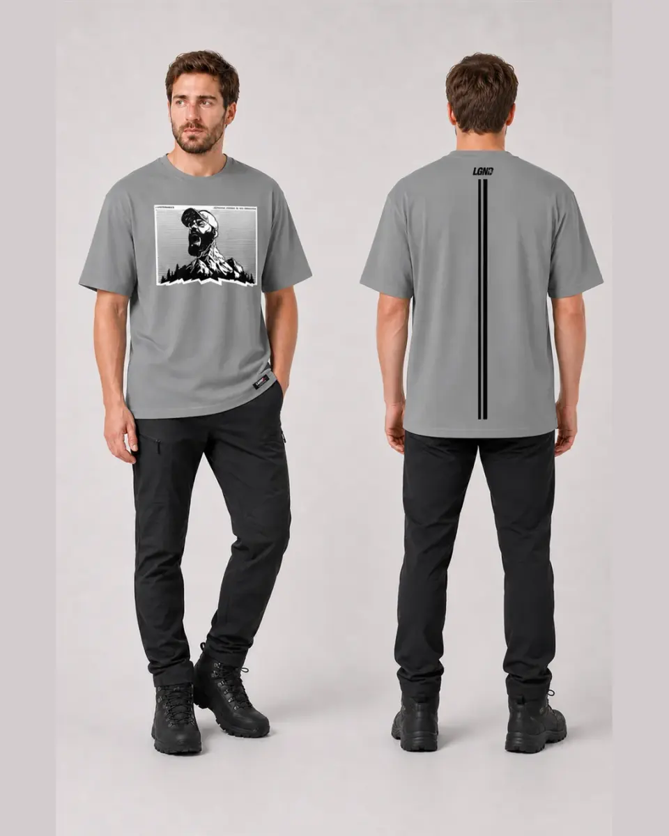 Camiseta Meia Malha — Cinza