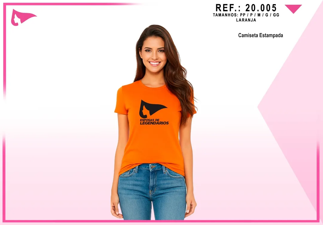 Camiseta Fem. Esposas de Legendários — Estampa A