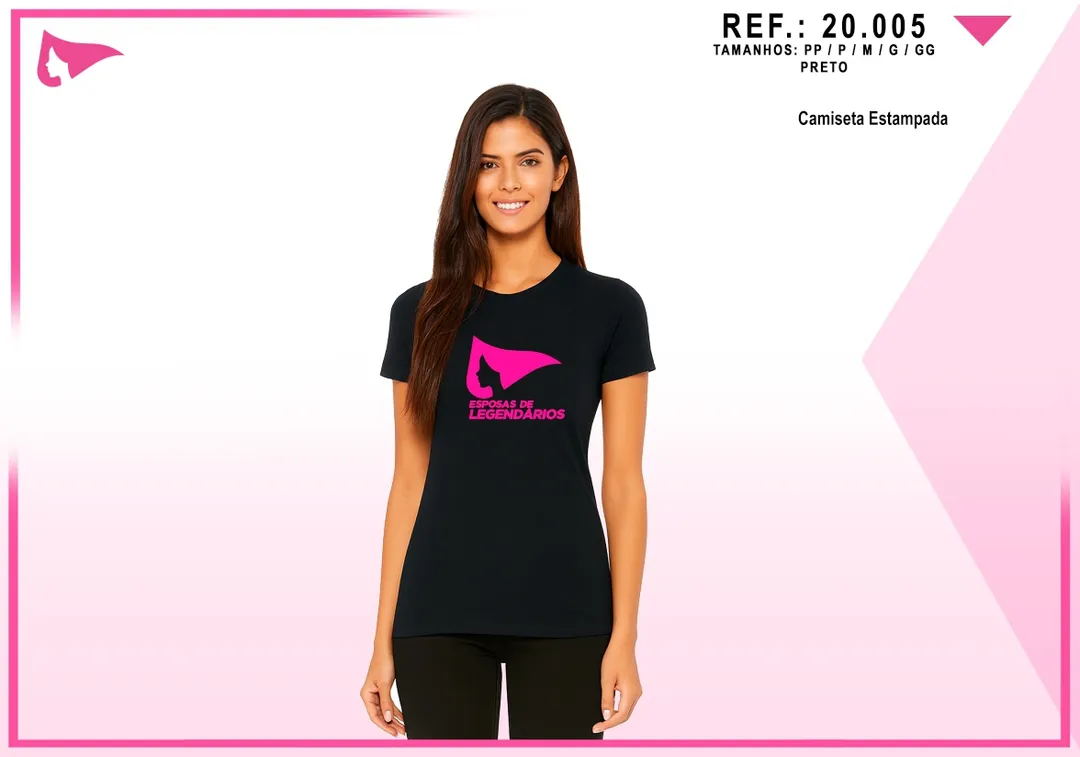 Camiseta Fem. Esposas de Legendários — Estampa B