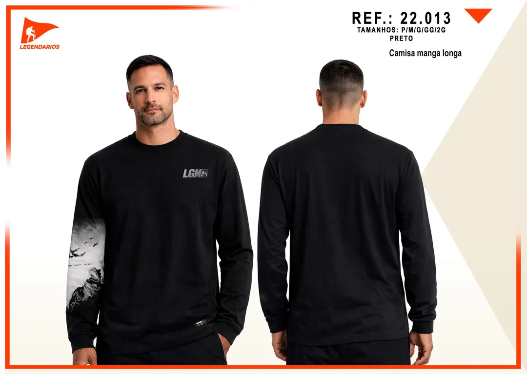 Camisa Manga Longa (Preto)