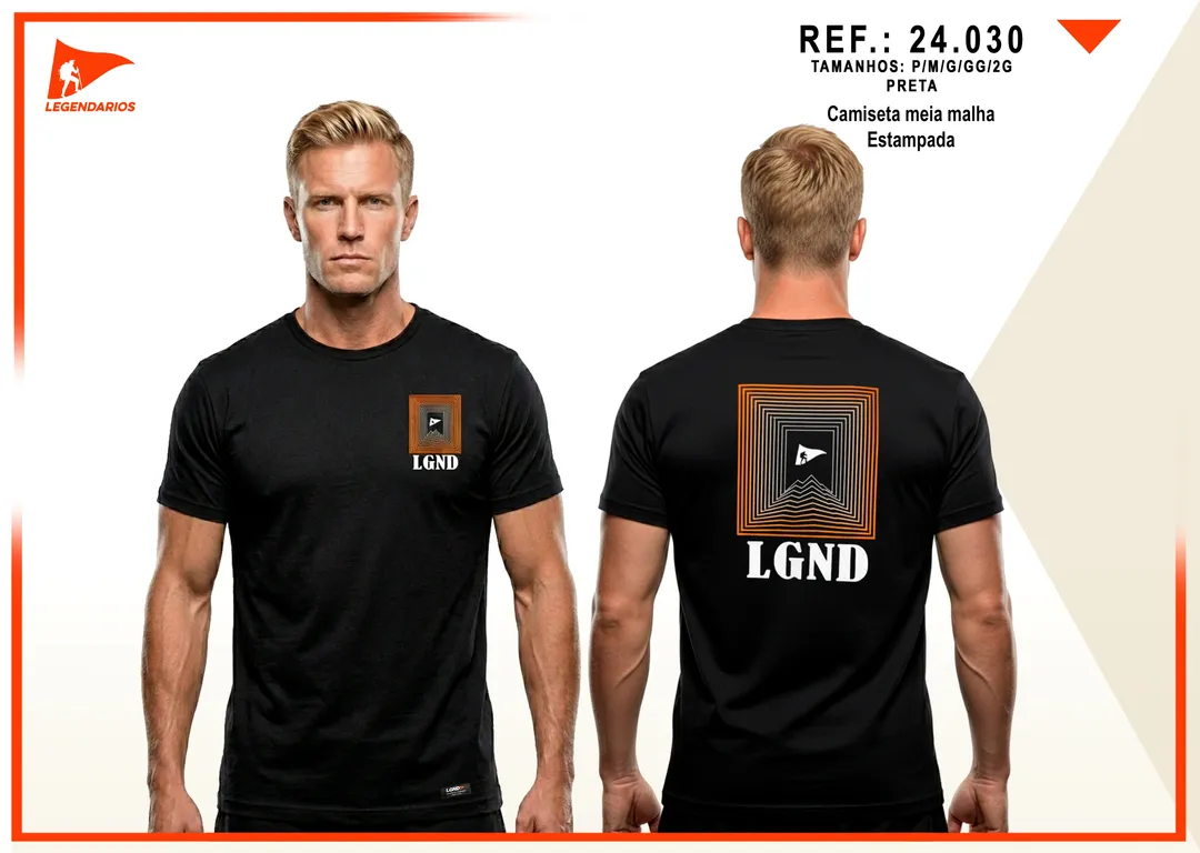 Camiseta Meia Malha (2) — Preta