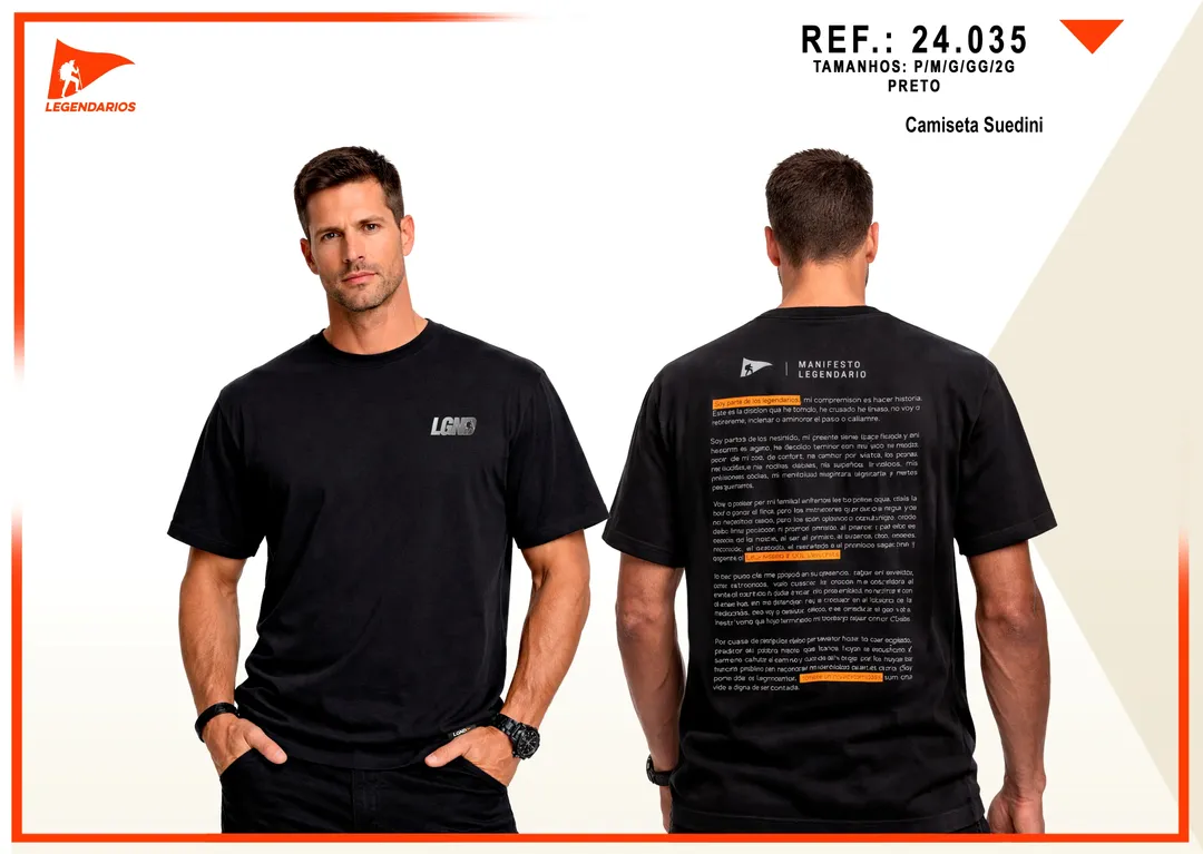 Camiseta Suedini — Preto